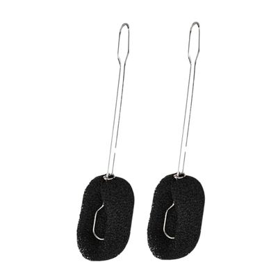 Zerodeko 2pcs Stainless Steel Handle Cleaning Brush for Glass and Feeding Bottles Effortless Reach for Mugs and Tumblers Classic Black and Easy Grip Design