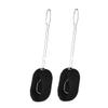 Zerodeko 2pcs Stainless Steel Handle Cleaning Brush for Glass and Feeding Bottles Effortless Reach for Mugs and Tumblers Classic Black and Easy Grip Design view 1