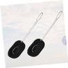 Zerodeko 2pcs Stainless Steel Handle Cleaning Brush for Glass and Feeding Bottles Effortless Reach for Mugs and Tumblers Classic Black and Easy Grip Design view 3