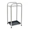 LINKIO Entrance Free-Standing Umbrella Stand 9-Holes Metal Umbrella Stand, Rectangular Umbrella Holder Storage Rack, with a Removable Drip Tray, for Entryway, Home,Office Cane Stand view 1