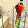 LINKIO Entrance Free-Standing Umbrella Stand 9-Holes Metal Umbrella Stand, Rectangular Umbrella Holder Storage Rack, with a Removable Drip Tray, for Entryway, Home,Office Cane Stand view 3