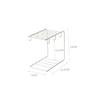 LABRIMP White Glass Cup Rack with Six Holders for Kitchen Countertop Drying and Organization Vertical Space-Saving Cup Organizer Shelf Suitable for Mugs Coffee Cups and Office Use view 4