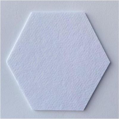 MekUk Cork Board 12 X 10 Inch 5 Count Hexagonal Felt Pin Board, Self-Adhesive Lightweight Notice Notes Schedules Pictures Cork Board for Office & Home Decor (Color : C)