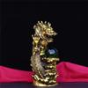 burid Pure Copper Zodiac Dragon Statue Seenwork Auspicious Dragon Decoration Auspicious Beast Living Room Store Decoration Gift view 2