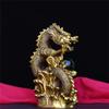 burid Pure Copper Zodiac Dragon Statue Seenwork Auspicious Dragon Decoration Auspicious Beast Living Room Store Decoration Gift view 3
