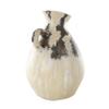 Deco 79 Ceramic Decorative Vase Antique Style Pot Centerpiece Vase with Curved Handle, Flower Vase for Home Decoration 11" x 12" x 17", Cream view 3