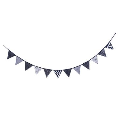 ABOOFAN Cotton Triangle Flags Banner Bunting Wedding Garland Fabric Pennant Banner for Home Decor