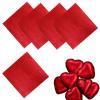 Copzievkae 100PCS Foil Candy Wrappers, 6 x 6 Inch Candy Wrappers, Red Foil Candy Wrapper for Chocolate Bar Wrappers for DIY Candies, Chocolate, Cake (Red) view 1