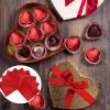 Copzievkae 100PCS Foil Candy Wrappers, 6 x 6 Inch Candy Wrappers, Red Foil Candy Wrapper for Chocolate Bar Wrappers for DIY Candies, Chocolate, Cake (Red) view 2