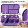 Amathley Lunch Box Kids,Bento Box Adult,Leakproof Lunch Containers for Adults/Kids/Toddler,1200ML-4 Compartments bento Lunch box with Utensil,Microwave & Dishwasher & Freezer Safe (Purple) view 4