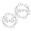Ciieeo Unique Wedding Chair Decorations Mr Mrs Sign Groom Bride Backdrop Props view 1