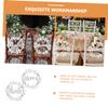 Ciieeo Unique Wedding Chair Decorations Mr Mrs Sign Groom Bride Backdrop Props view 2