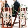 Ciieeo Unique Wedding Chair Decorations Mr Mrs Sign Groom Bride Backdrop Props view 4