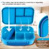 Amathley Lunch Box Kids,Bento Box Adult,Leakproof Lunch Containers for Adults/Kids/Toddler,1200ML-4 Compartments bento Lunch box with Utensil,Microwave & Dishwasher & Freezer Safe (Blue) view 4