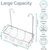 Small Shower Caddy Hanging - Shower Door Caddy Hanging with Rotatable Hooks and Adhesive Mount - Perfect for Bathroom Toiletries - Spacious & Convenient Bathroom Storage Solution 304 Stainless Steel view 3