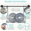 Small Shower Caddy Hanging - Shower Door Caddy Hanging with Rotatable Hooks and Adhesive Mount - Perfect for Bathroom Toiletries - Spacious & Convenient Bathroom Storage Solution 304 Stainless Steel view 4