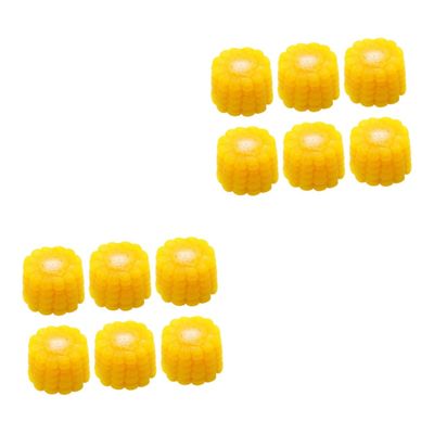 12 Pcs Simulated Vegetables Artificial Vegetable Dispenser Fake Props Fake Corns Farmhouse Decorations Decorative Slice Faux Slices Mini Corn Ornament Tomato PVC