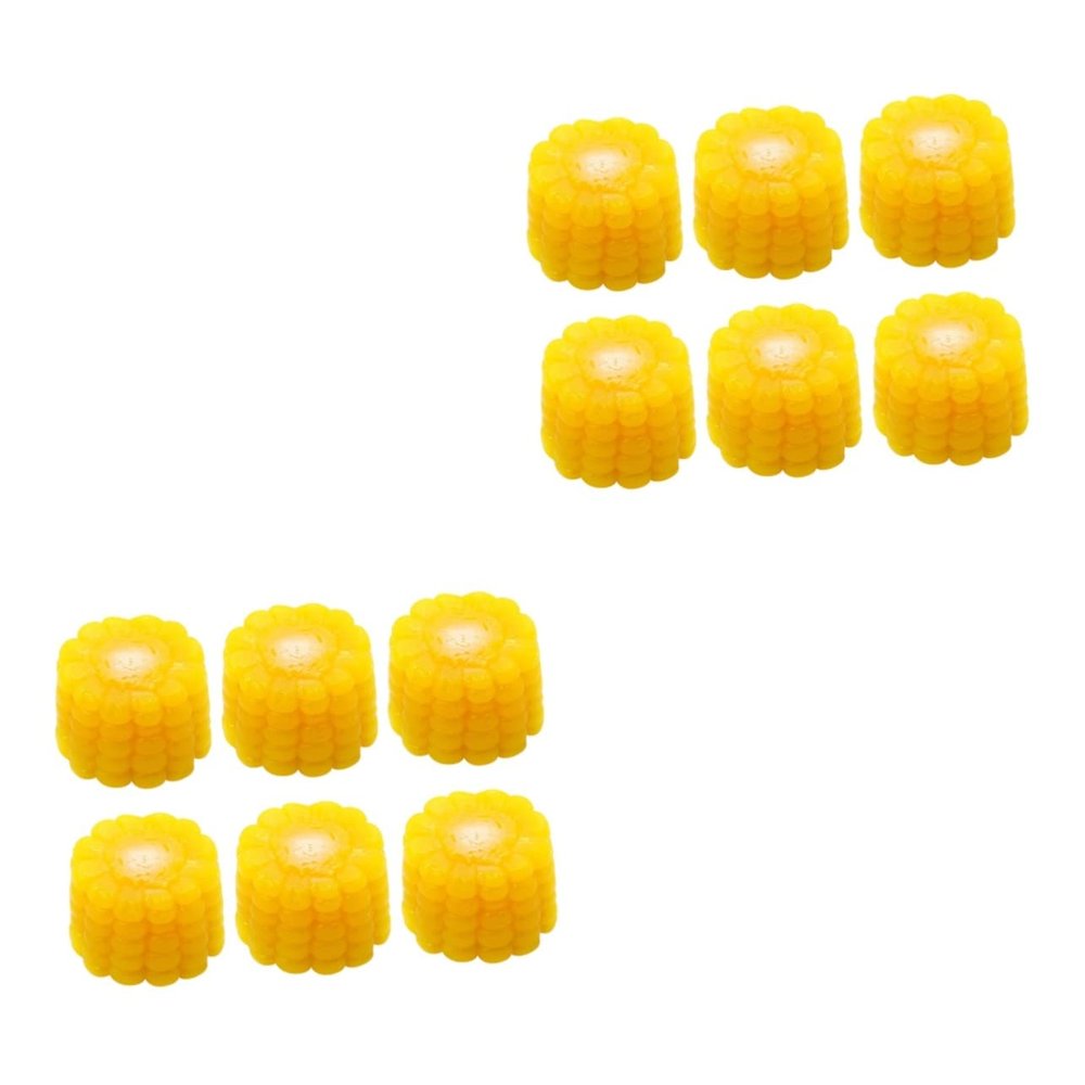 12 Pcs Simulated Vegetables Artificial Vegetable Dispenser Fake Props Fake Corns Farmhouse Decorations Decorative Slice Faux Slices Mini Corn Ornament Tomato PVC