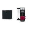 BLACK+DECKER BCRK17B Compact Refrigerator Energy Star Single Door Mini Fridge with Freezer, 1.7 Cubic Feet, Black & Keurig K-Supreme Single Serve K-Cup Pod Coffee Maker, MultiStream Technology, Black view 1
