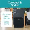 BLACK+DECKER BCRK17B Compact Refrigerator Energy Star Single Door Mini Fridge with Freezer, 1.7 Cubic Feet, Black & Keurig K-Supreme Single Serve K-Cup Pod Coffee Maker, MultiStream Technology, Black view 4