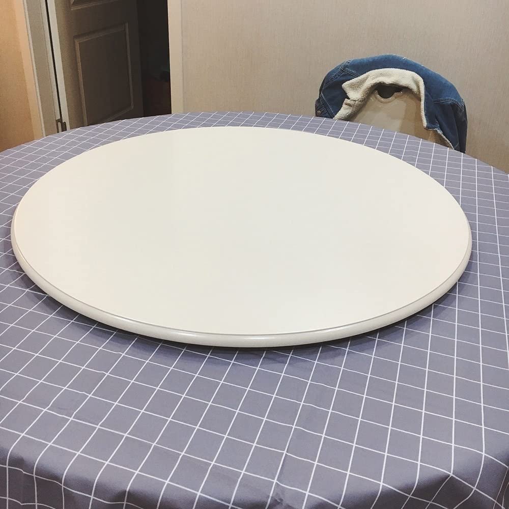 36inch Rotating Turntable Round Revolving Serving Plate, Wood Lazy Susan Turntable Tabletop Rotating Plate, Revolves Serving Tray, Red, Brown (Color : 90cm, Size : E)