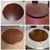 36inch Rotating Turntable Round Revolving Serving Plate, Wood Lazy Susan Turntable Tabletop Rotating Plate, Revolves Serving Tray, Red, Brown (Color : 90cm, Size : E) view 4