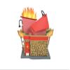 Department 56 Beetlejuice Village Dante's Inferno Lounge Lit Building, 6.69 Inch, Multicolor view 3