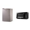 BLACK+DECKER BCRK25V Compact Refrigerator Energy Star Single Door Mini Fridge with Freezer & COMFEE' EM720CPL-PMB Countertop Microwave Oven with Sound On/Off view 1