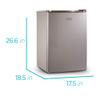 BLACK+DECKER BCRK25V Compact Refrigerator Energy Star Single Door Mini Fridge with Freezer & COMFEE' EM720CPL-PMB Countertop Microwave Oven with Sound On/Off view 3