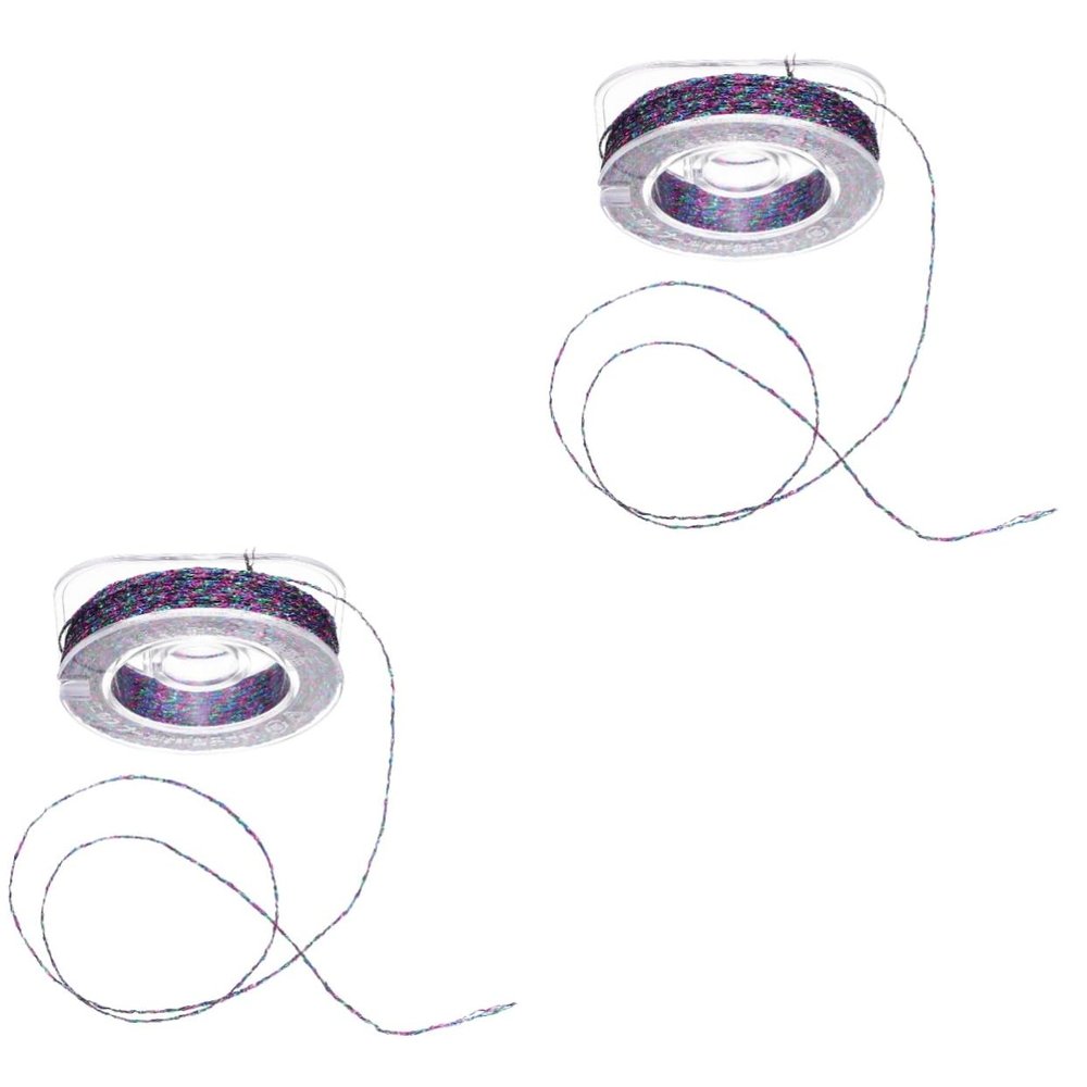 balacoo 2rolls Fishing Rod Guide Wrapping Thread Fishing Rod Fixing Line for Repair and