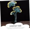 Cabilock Ginkgo Leaf Resin Ornament for Home Decor Elegant Desktop Decoration for Living Room Office and Entryway Compact Beautiful Appearance Safe Material view 2