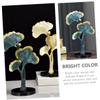 Cabilock Ginkgo Leaf Resin Ornament for Home Decor Elegant Desktop Decoration for Living Room Office and Entryway Compact Beautiful Appearance Safe Material view 4