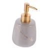 Cabilock Shampoo and Shower Gel Marble Pump Bottle Elegant Bathroom Dispenser for Home Use Refillable Liquid Soap Container Marble Finish view 1