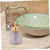 Cabilock Shampoo and Shower Gel Marble Pump Bottle Elegant Bathroom Dispenser for Home Use Refillable Liquid Soap Container Marble Finish view 3
