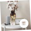 Yardenfun Ceramic Flower Vase for Home Decor Design Dried Flower Holder Smooth Surface Decorative Tabletop Centerpiece for Bedroom and Living Room view 4