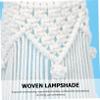 Yardenfun Macrame Lamp Shade Cotton Rope Woven Lamp Shade for Ceiling for Living Room Decor view 3