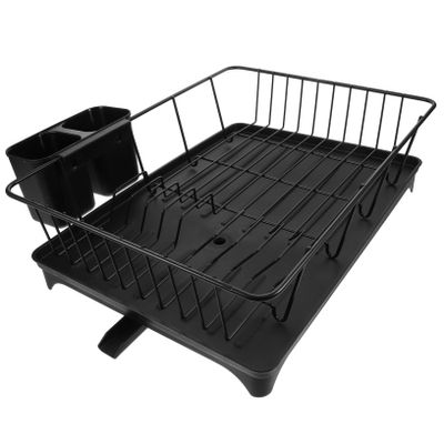 Cabilock Sink Dish Drying Rack Large Capacity Kitchen Sink Rack Cutlery Holder Drip Tray Dish for Kitchen Counter