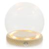 PRETYZOOM 1set Preserved Flower Glass Dome Display Glowing Base Romantic Decorative for Home Wedding Valentine Day Glass Cover Stand view 1