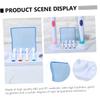 Ciieeo 3pcs Rotating Electric Toothbrush Holder Stand Compatible Electric Toothbrushes Storage for Brush Practical Bathroom Organizer White view 3