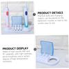 Ciieeo 3pcs Rotating Electric Toothbrush Holder Stand Compatible Electric Toothbrushes Storage for Brush Practical Bathroom Organizer White view 4