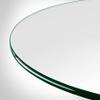 41" Inch Round Glass Table Top - Tempered - 3/8" Thick - Pencil Polished Edge view 4
