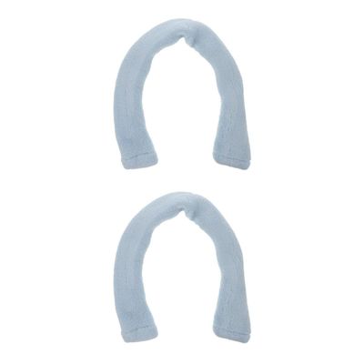 Ciieeo 2pcs Memory Pad Toilet Seat Cover Raised Handles Soft Warm Easy Install Bathroom Decor Slip Raised Seat Handles for Winter
