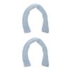 Ciieeo 2pcs Memory Pad Toilet Seat Cover Raised Handles Soft Warm Easy Install Bathroom Decor Slip Raised Seat Handles for Winter view 1