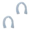 Ciieeo 2pcs Memory Pad Toilet Seat Cover Raised Handles Soft Warm Easy Install Bathroom Decor Slip Raised Seat Handles for Winter view 4
