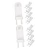 Ciieeo 10pcs Bathroom Toothbrush Holder Wall-Mounted Electric Toothbrush Storage Drain view 1