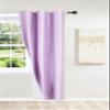 1 Piece Lined Faux Silk 100% Blackout Window Panel Curtain Thermal Silver Grommets Living/Room Bedroom/Home Decor 35" Width x 95" Length Noa (Lilac Lavender) view 1