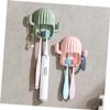 Ciieeo 2pcs Cactus Shape Brush Holder Wall Mount Toothbrush Racks Towel Storage Rack No Needed view 2