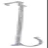 Rocky Mountain Goods Clear Adjustable Wreath Door Hanger - Non Scratch with Soft Gripper - Hook for Wreaths up to 10 Pounds - Easy Adjust for Front Door view 1
