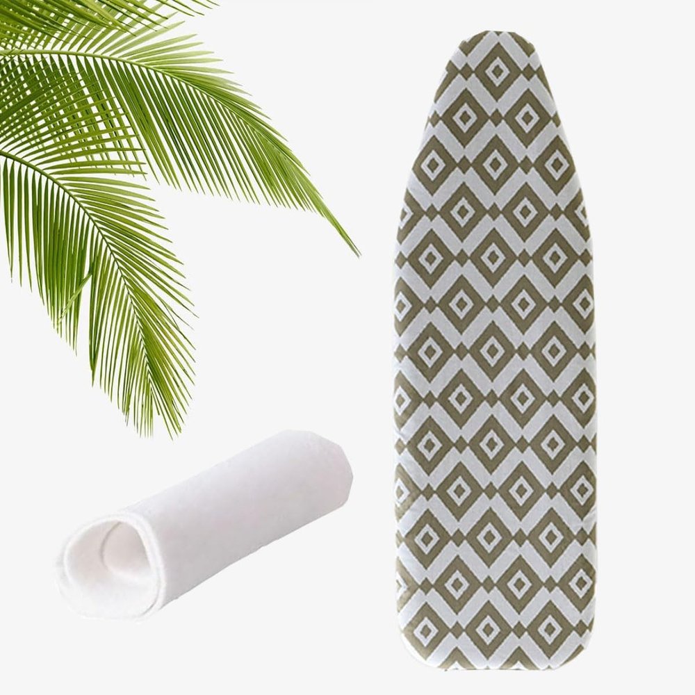 YUANJJ Ironing Board Cover and Pad 109x33cm/43x13in Ironing Board Protector Durable Adjustable Ironing Covers with Thick Pad Homes Replacement (Color : B1, Size : 109 * 33cm/43 * 13in)