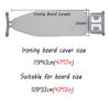 YUANJJ Ironing Board Cover and Pad 109x33cm/43x13in Ironing Board Protector Durable Adjustable Ironing Covers with Thick Pad Homes Replacement (Color : B1, Size : 109 * 33cm/43 * 13in) view 2